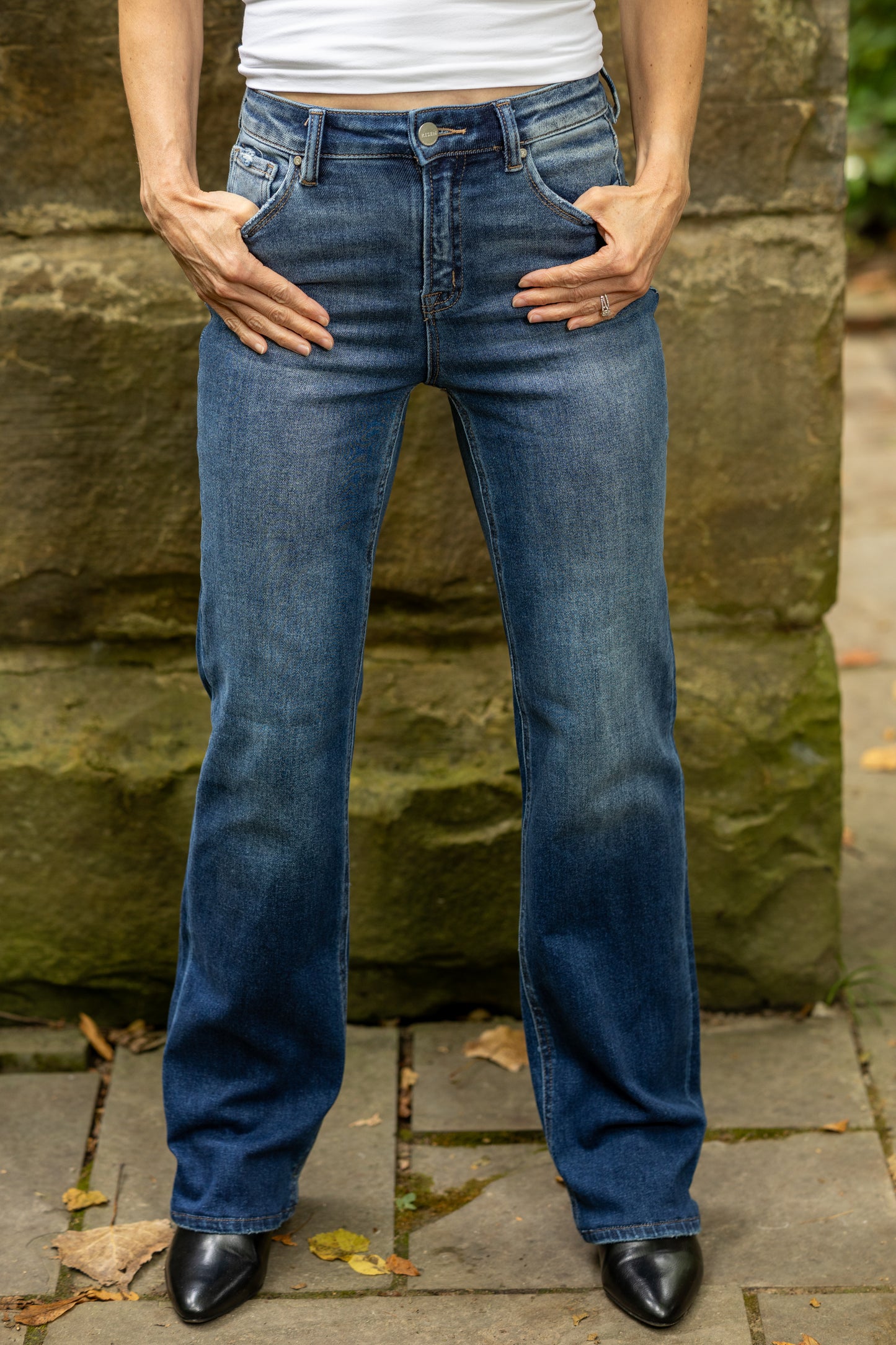 High Rise Straight Jeans by Risen Jeans