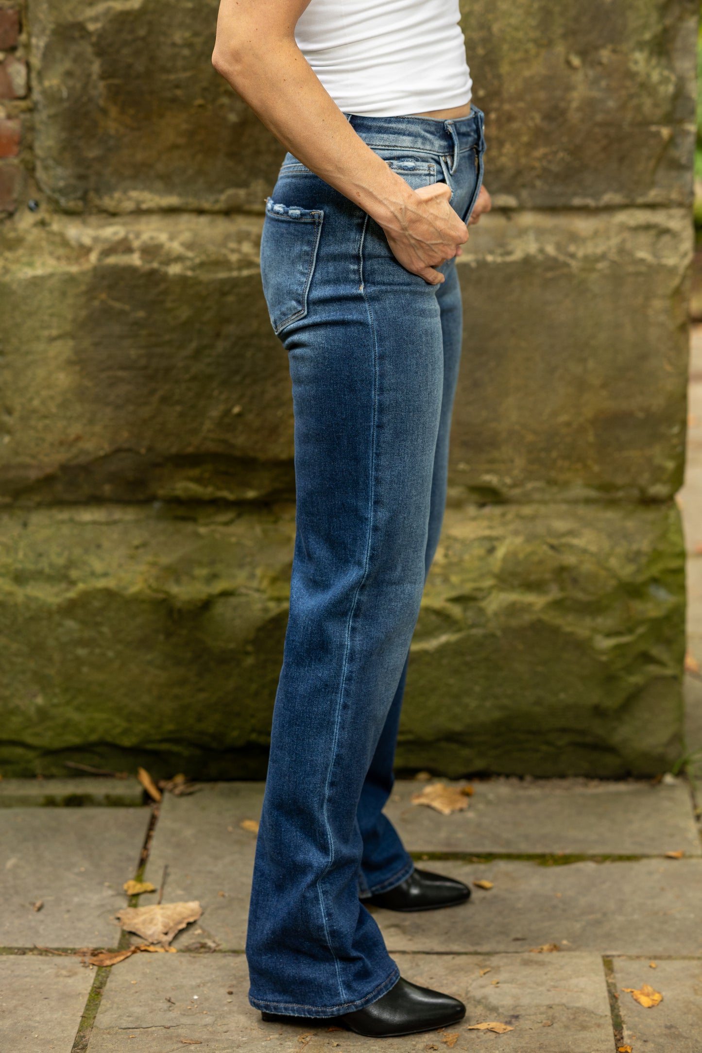 High Rise Straight Jeans by Risen Jeans