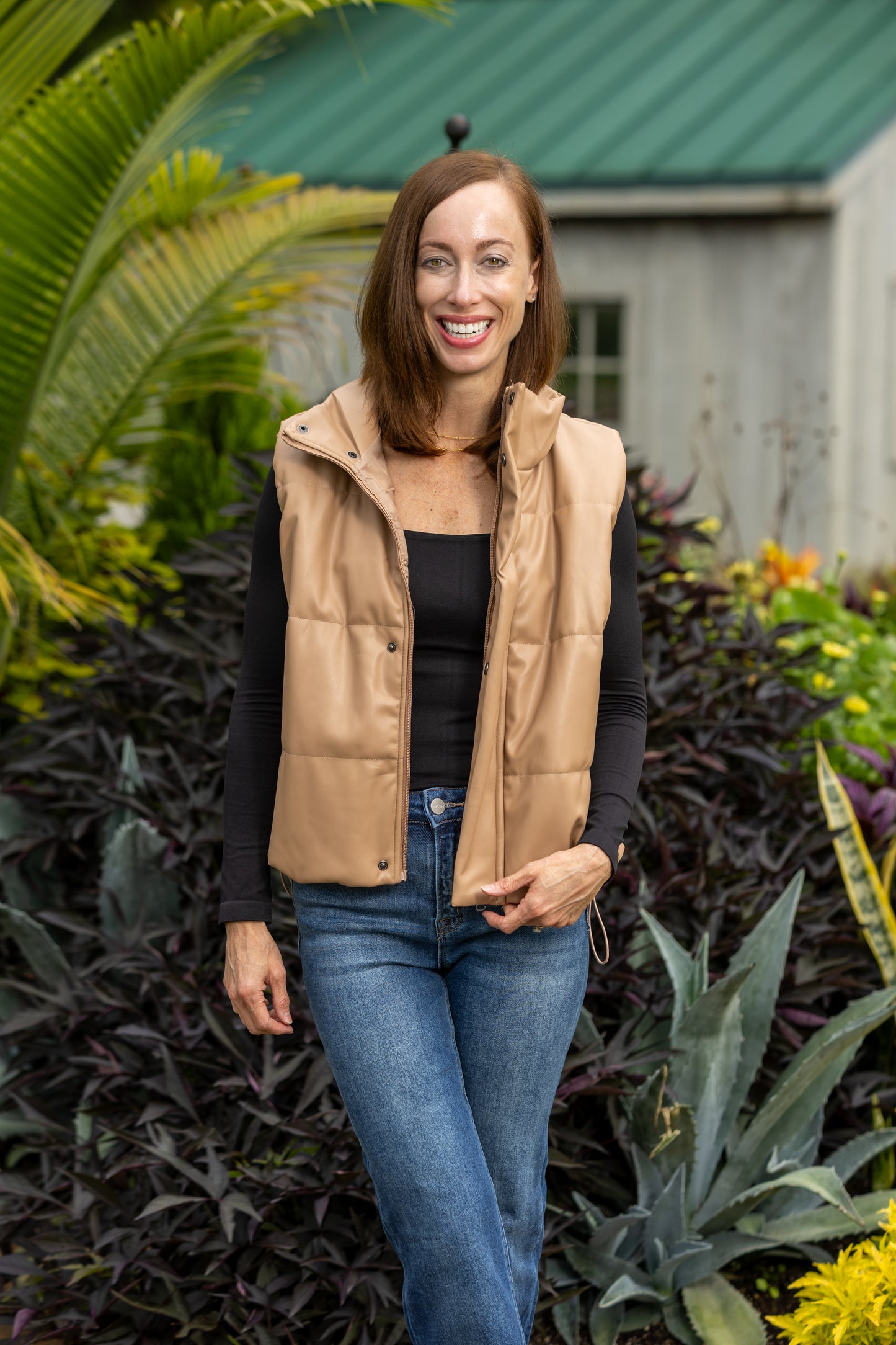 Tan Leather Vest