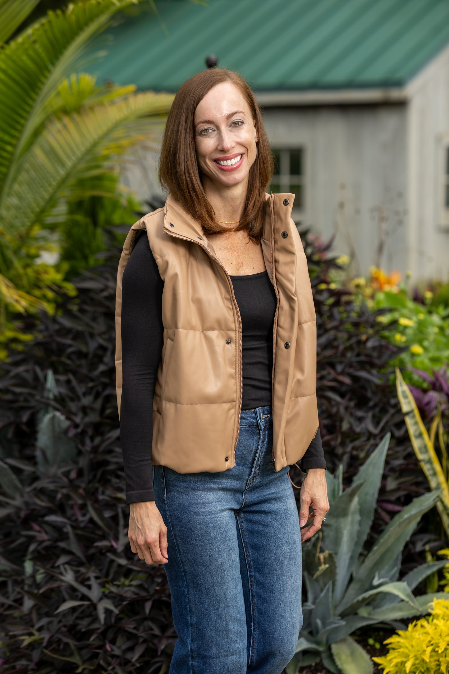 Tan Leather Vest