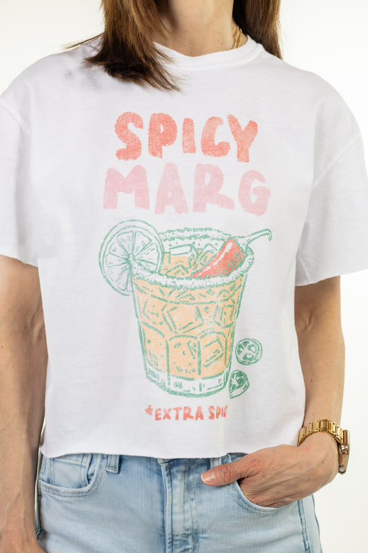 Spicy Margita Vintage Graphic Crop Tee