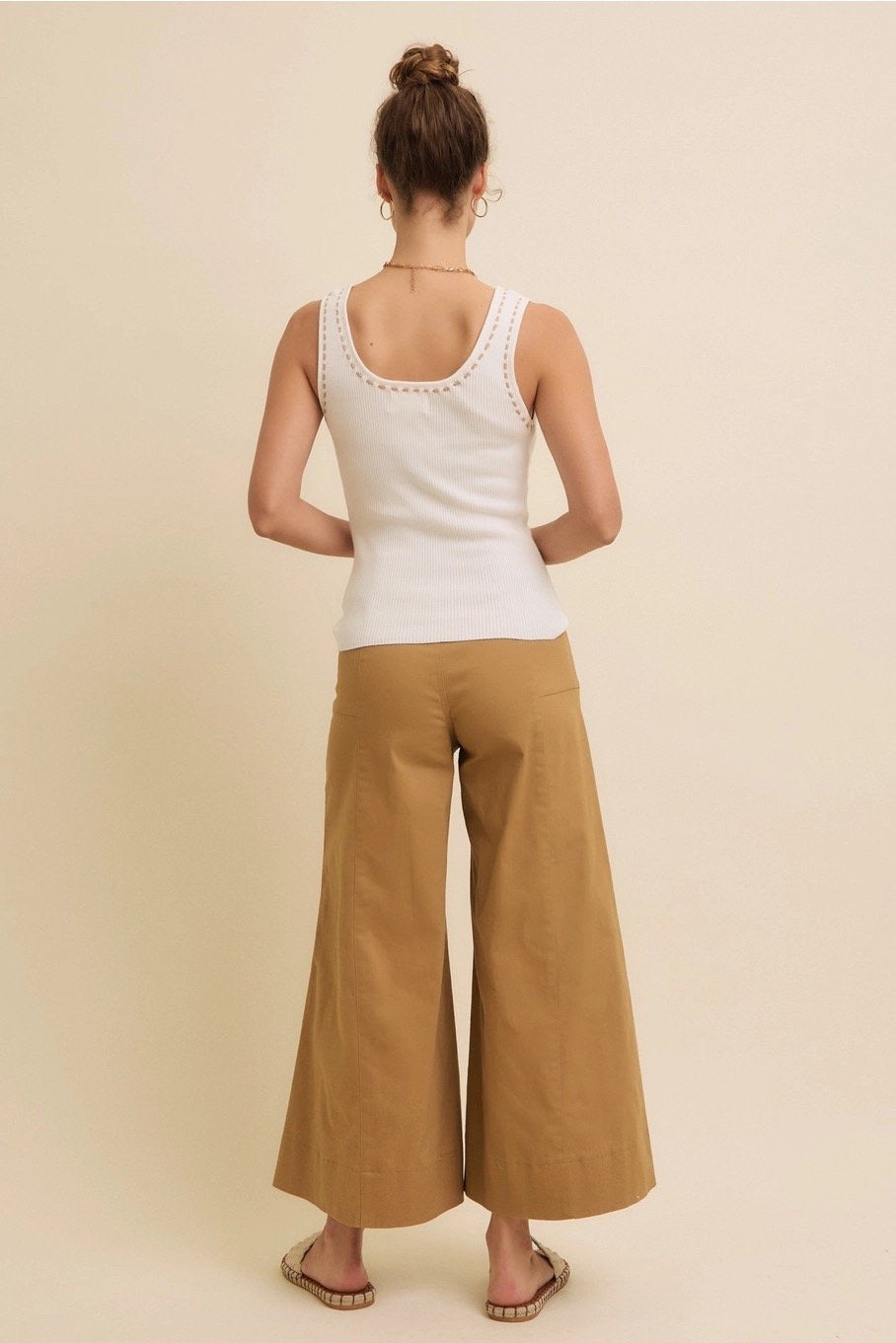 Nova Contrast Stitch Sweater Tank