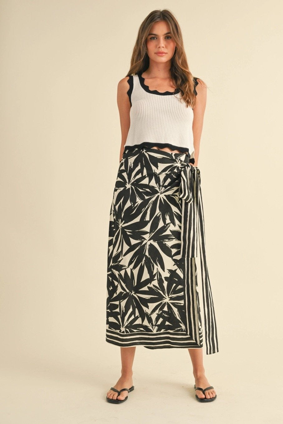 Ava Scallop Knit Tank