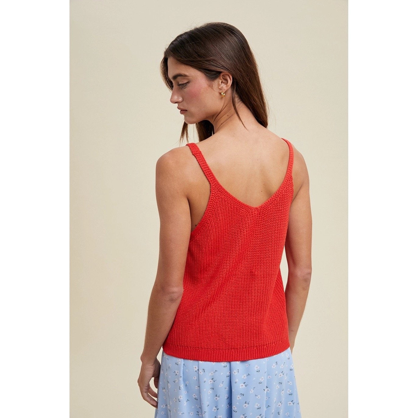 Cherry V-Neck Tank