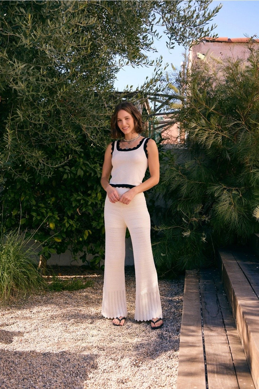 Ava Scallop Knit Tank