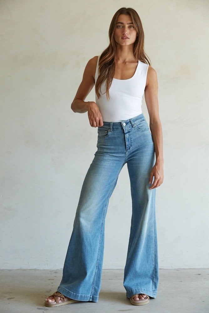 White Double Layered Seamless Top