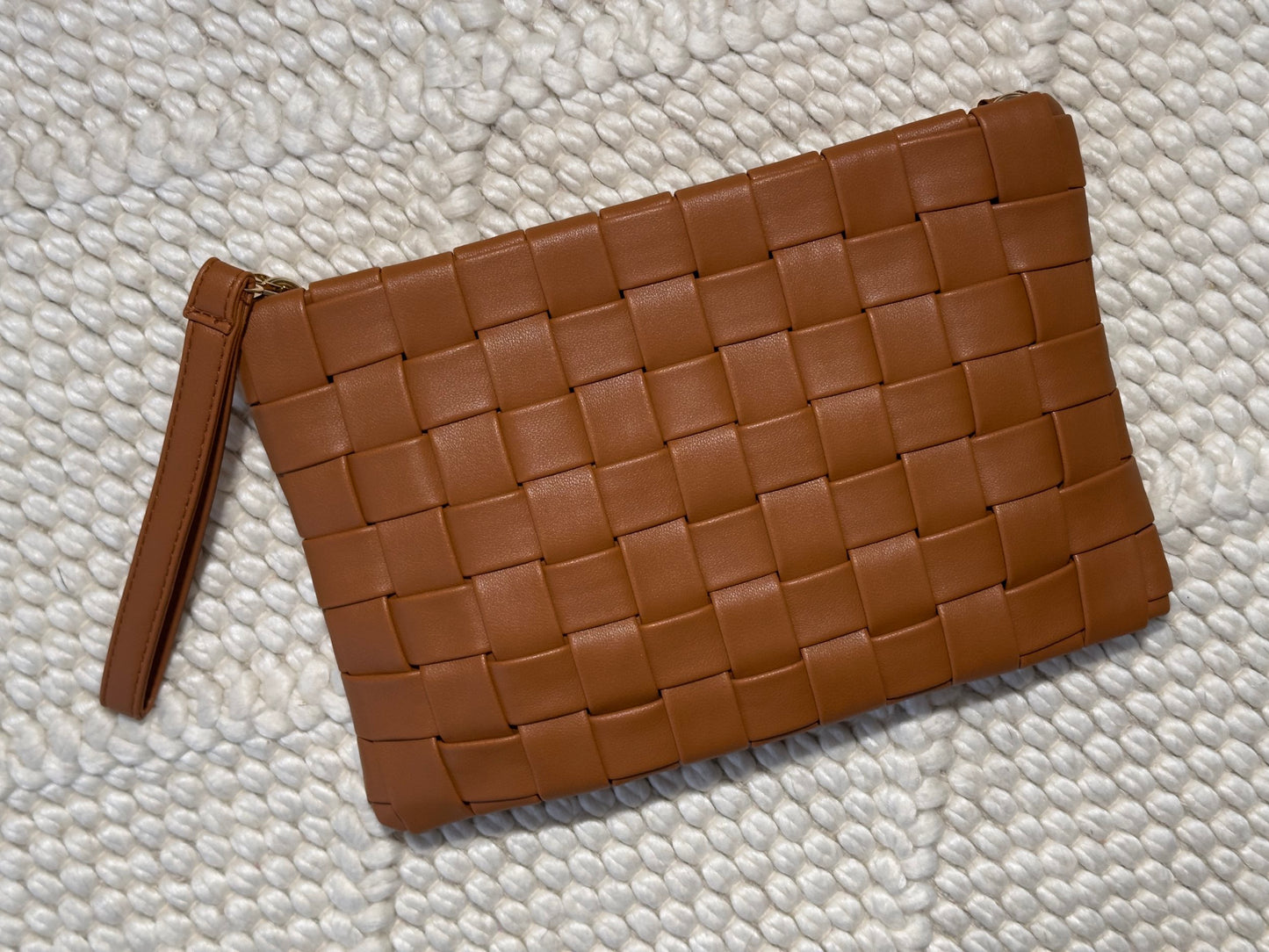 Brown Basket Weave Bag