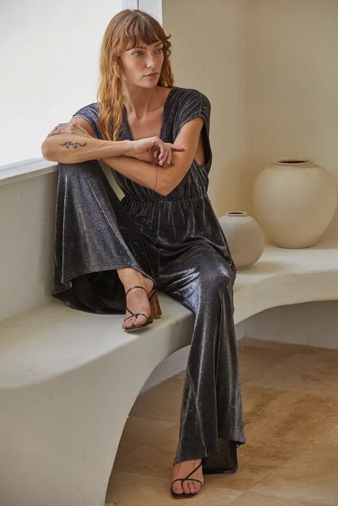 Holiday jumpusuit romper woman