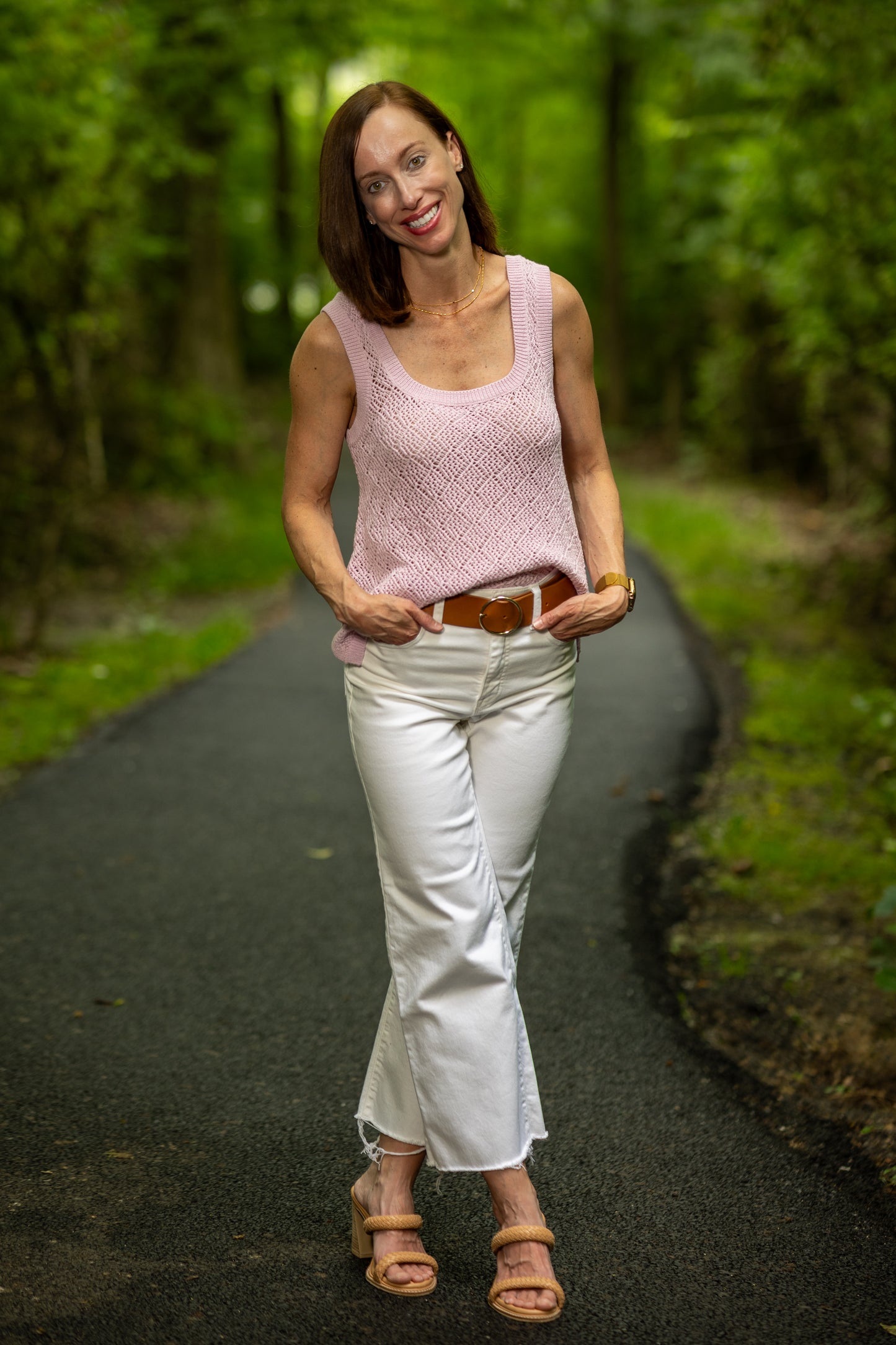 Aruba Lavender Crochet Knit Top