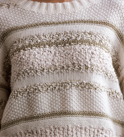 Starlight Striped Boucle Sweater