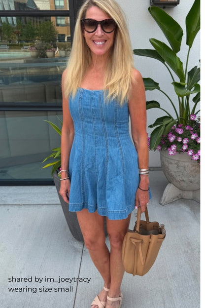 Washed Denim Romper - Now In-Stock