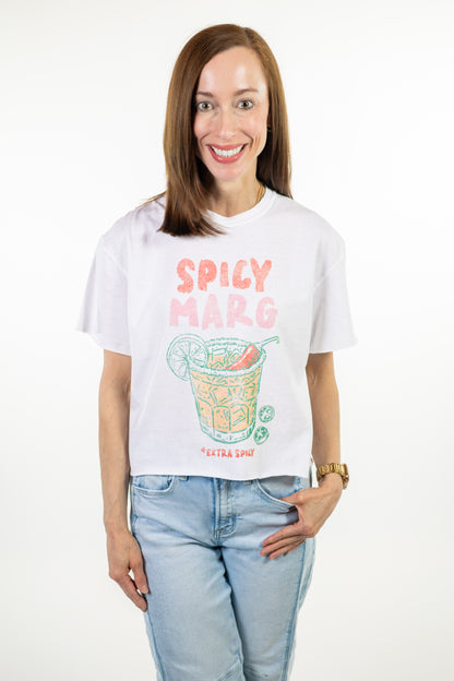 Spicy Margita Vintage Graphic Crop Tee