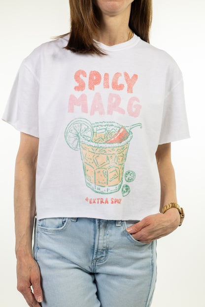 Spicy Margita Vintage Graphic Crop Tee