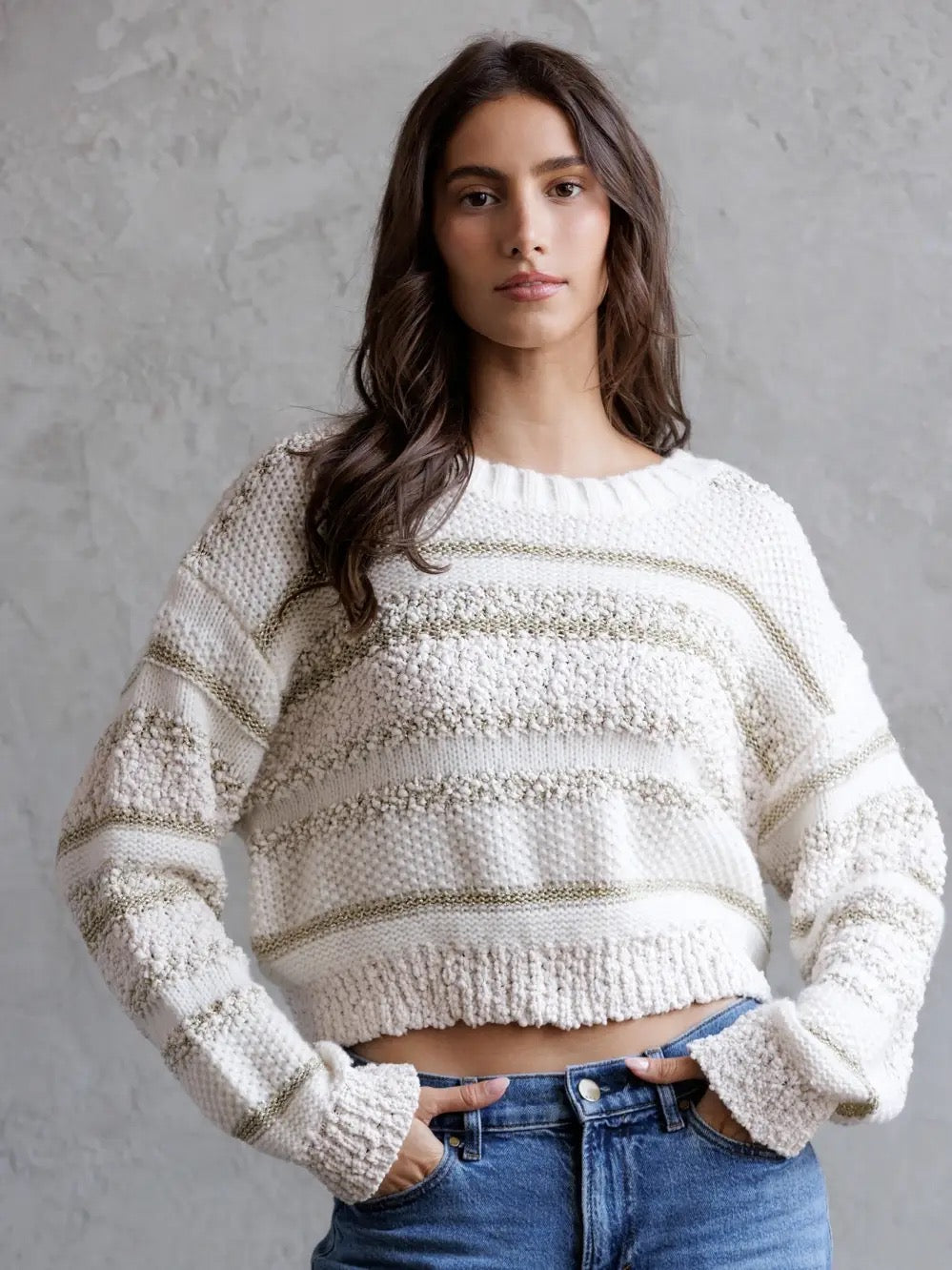 Starlight Striped Boucle Sweater