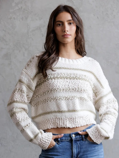 Starlight Striped Boucle Sweater